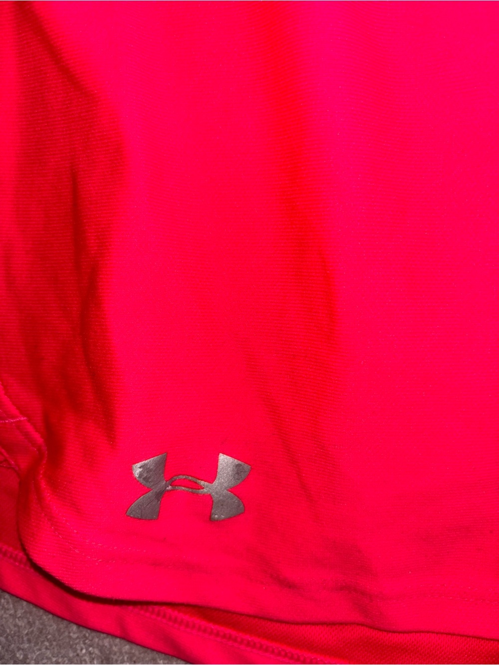 Under Armour Pink Running Shorts Elastic Logo Waist Workout Gym Athletic Small - Picture 3 of 5